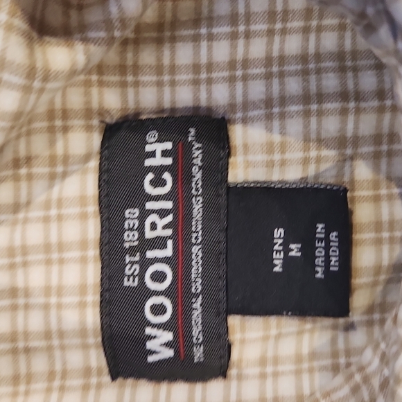 Woolrich Tan & White Plaid Button-Up Shirt - Picture 5 of 8